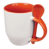 Custom Printed Two-Tone Ceramic Mug Cup with Spoon Merchlist_Orange copy
