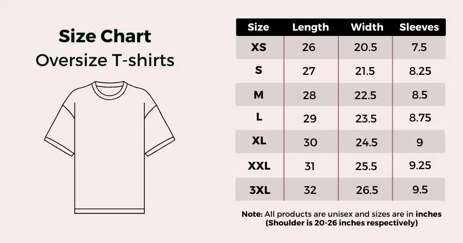 Custom Oversize T-shirt Printing - Merchlist