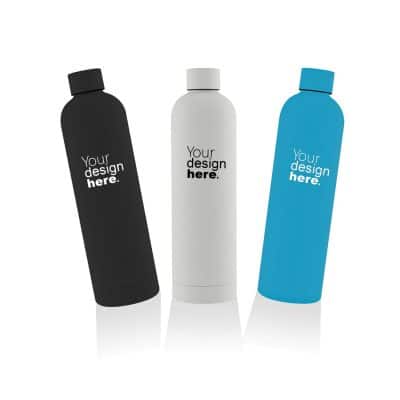 1. Main Custom Printed Branded Soft Touch Insulated Water Bottle 750ml Merchlist