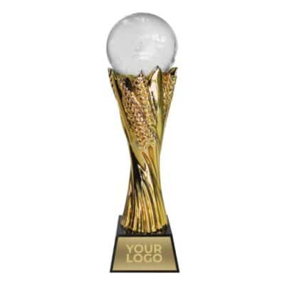 1. Main Custom Printed Crystal Globe Trophy Merchlist