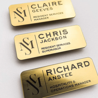 1. Main Custom Printed Hotel Staff Metal Magnetic Name Badges Merchlist