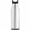 Custom Printed Branded CREIL Insulated Cork Base Water Bottle Merchlist_Silver