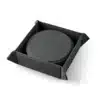 Custom Printed PU Leather Tray Coasters Set of 6 Merchlist_Black