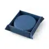 Custom Printed PU Leather Tray Coasters Set of 6 Merchlist_Blue