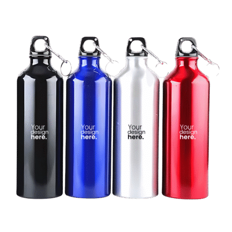 1.0 Main Custom Printed Aluminum Sports Gym Bottle Merchlist Add Your Design or Logo to Custom Gym Bottle