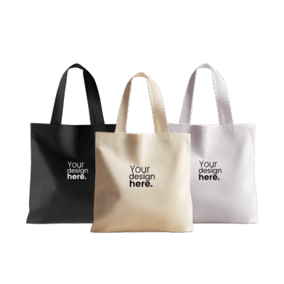 1.0 Main Custom Printed Canvas Tote Bag Merchlist Add Your Design or Logo to Custom Tote Bag