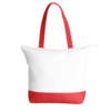 1. Main Custom Printed Zip Cotton Tote Bag Two Tone Merchlist_Red