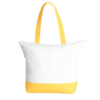 1. Main Custom Printed Zip Cotton Tote Bag Two Tone Merchlist_Yellow