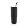 BERN Recycled Stainless Steel Tumbler with Straw_Black 3