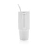 BERN Recycled Stainless Steel Tumbler with Straw_White 4