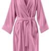 Custom Printed Bridal Bachelorette Party Satin Robe Merchlist_Light Pink_Front