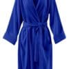 Custom Printed Bridal Bachelorette Party Satin Robe Merchlist_Navy Blue_Front