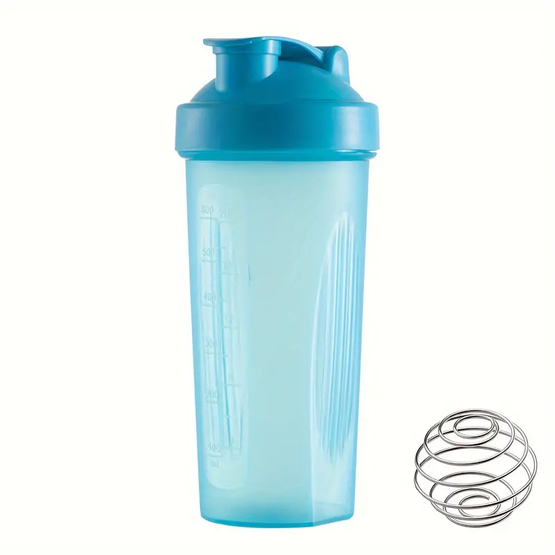 Shaker Naturaslim 450ml Per Proteine - Senza BPA, Antiperdita Con Filtro, Azzurro