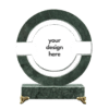 Round Crystal and Marble Award