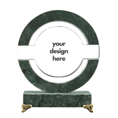 Round Crystal and Marble Award