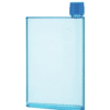 Custom Printed A5 Memo Water Bottle Merchlist with Company Logo_Sky Blue_Front