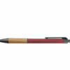 Custom Printed Blitz Ballpoint Pen with Bamboo Grip Add Your Logo to Pens Merchlist_Red copy