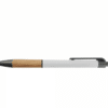 Custom Printed Blitz Ballpoint Pen with Bamboo Grip Add Your Logo to Pens Merchlist_White copy