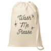 Custom Printed Canvas Drawstring Laundry Bag