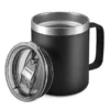 Custom Printed Double Wall Stainless Steel Branded Camper Mug Merchlist_Black