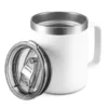 Custom Printed Double Wall Stainless Steel Branded Camper Mug Merchlist_White