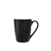 Custom Printed Office Stoneware Mug with Logo Personalized Merchlist_Black_Front