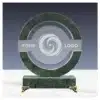 Custom Printed Round Crystal and Marble Trophy Recognition Award Merchlist 2