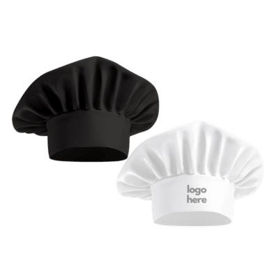 1. Main Custom Printed Chef Hat Uniform Merchlist with Cafe Restaurant Logo