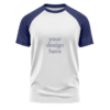 1. Main Custom Printed Raglan Short Sleeve T-shirt Merchlist Add Your Design or Logo