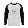 1. Main Custom Printed Raglan Sleeve T-shirt Add Your Design or Logo T-shirt Merchlist