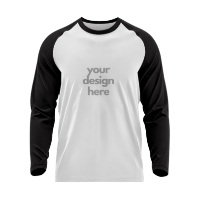 1. Main Custom Printed Raglan Sleeve T-shirt Add Your Design or Logo T-shirt Merchlist