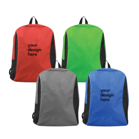 1. Main Custom Printed Two-Tone Backpack with Design or Logo Merchlist