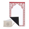 1.Main Custom Printed Sajada Soft Suede Velvet Prayer Mat with Pouch Merchlist Add Your Logo to Prayer Mat