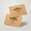 Custom Printed Eco-Friendly Sustainable Recycled Kraft Paper Business Card Merchlist with Company Details