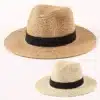 Custom Printed Fedora Panama Straw Hat Merchlist Add Your Logo or Initials to Straw Fedora Panama Hat Merchlist 4