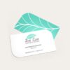 Custom Printed Leaf Shaped Vastu Business Card Merchlist with Company Logo Details 7