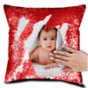 Custom Printed Personalized Magic Sequin Pillow Cushion Merchlist Add Your Design Silver Gold Cushion 3