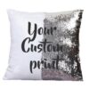 Custom Printed Personalized Magic Sequin Pillow Cushion Merchlist Add Your Design Silver Gold Cushion 4