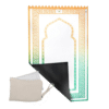 Custom Printed Sajada Soft Suede Velvet Prayer Mat with Pouch Merchlist Add Your Logo to Prayer Mat_Gold