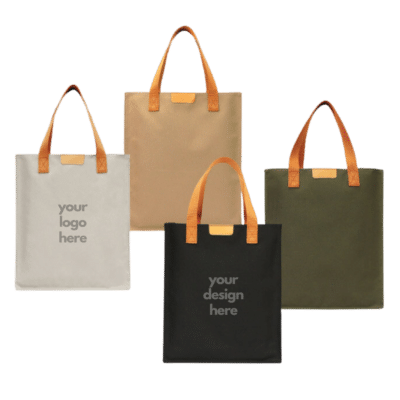 1. Main Custom Printed EcoChic Shopper Tote Bag Merchlist Add Your Design or Logo to Shopping Tote Bag