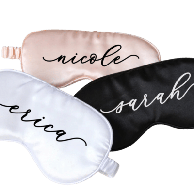 1. Main Custom Printed Satin Sleep Eye Mask Add Your Design Initials or Logo to Sleep Mask Merchlist