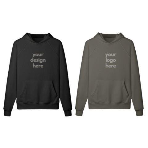 1. Main Custom Printed Stringless Hoodie Merchlist Add Your Design or Logo to Snap Collar Stringless Pullover Hoodie