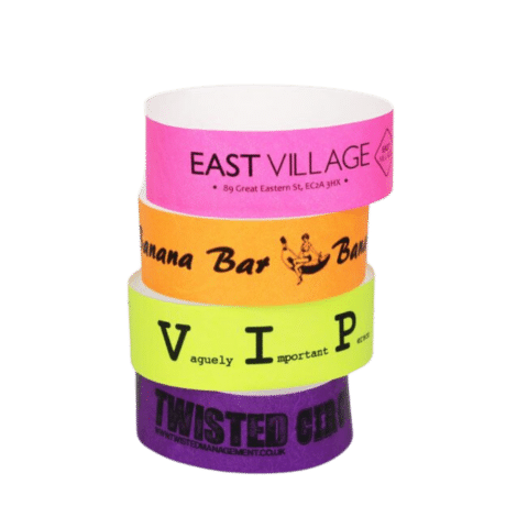 1. Main Custom Printed Tyvek Disposable Wristband Merchlist Add Your Design Logo Text to Paper Disposable Wristbands