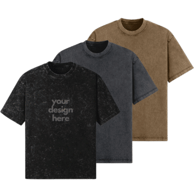 1.0 Main Custom Printed Vintage Oversized Acid Wash Tshirt Merchlist Add Your Design or Logo to Acid Wash Vintage Tshirt