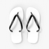 Custom Printed Flip Flop Slippers Merchlist Add Your Design or Logo to Flip Flops and Slippers_White