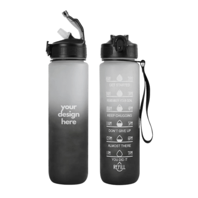 1. Main Custom Printed Motivation Sports Water Bottle Merchlist Add Your Design or Logo to Sports Tracker Water Bottle