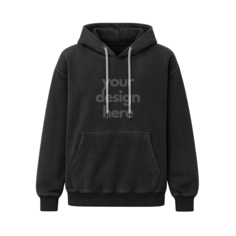 1. Main Custom Printed Vintage Acid Wash Hoodie Merchlist Add Your Design or Logo to Custom Faded Acid Wash Vintage Hoodie