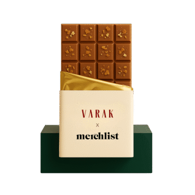 1.0 Main Custom Printed Hazelnut Crunch Chocolate Bar Add Your Design or Logo to Custom Hazelnut Crunch Chocolate Bar