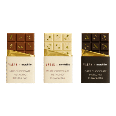 1.0 Main Custom Printed Pistachio Knafeh Chocolate Bar Add Your Design or Logo to Custom Pistachio Knafeh Chocolate Bar