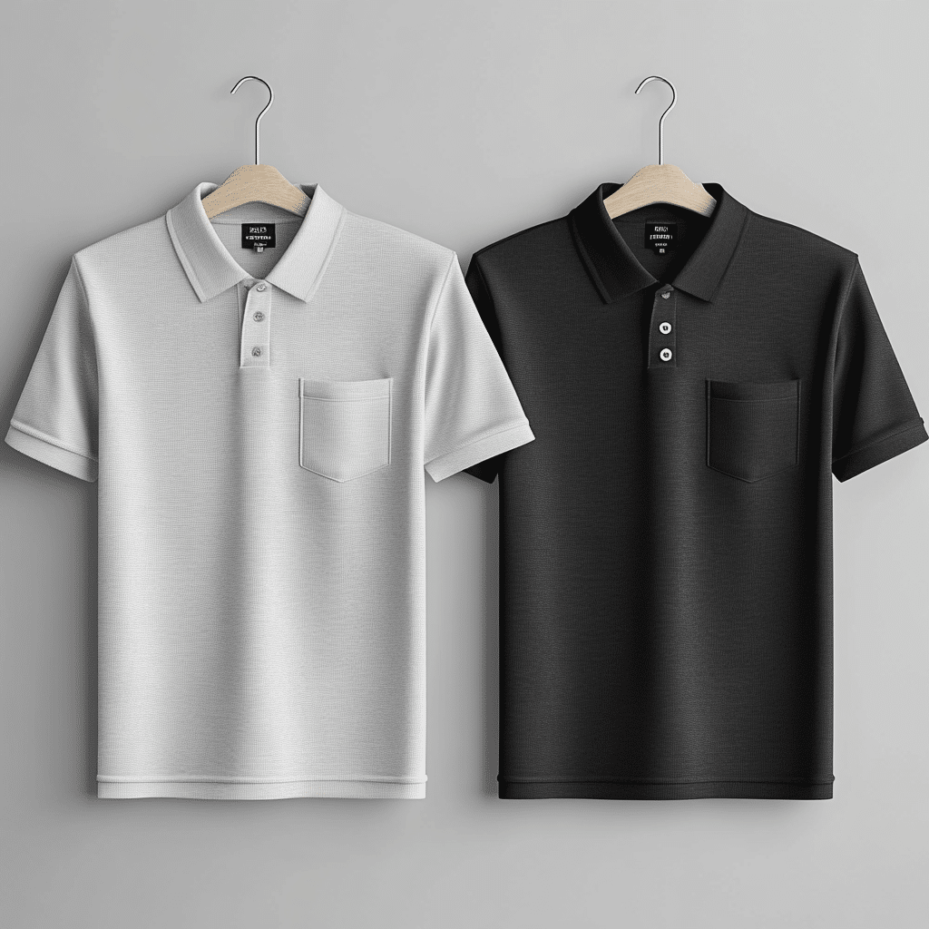 Custom Corporate Polo Shirt with Pocket Merchlist Add Your Design or Logo to Corporate Office Polo with Pocket for Company Logo 2